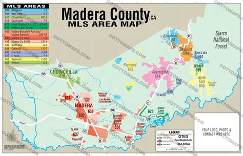 Madera County Mls Area Map California Otto Maps