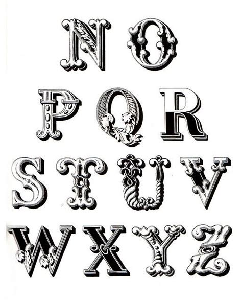 From Bizarre And Ornamental Alphabets Lettering Alphabet Typography