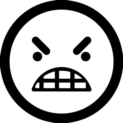 Anger Emoticon Square Face Vector Svg Icon Svg Repo