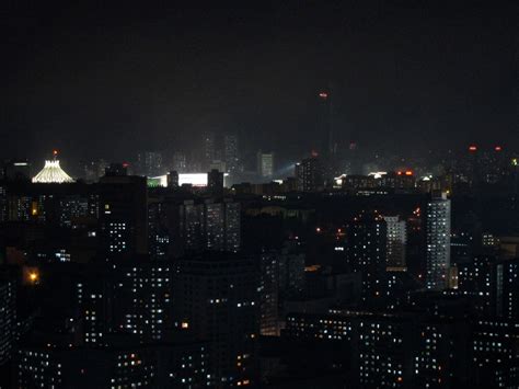 Filepyongyang Skyline At Night Wikimedia Commons