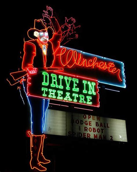 Find concerts, live theater, upcoming festivals and celebrations, sporting events, showcases and rodeos. Winchester Drive-in, OK | Drive in theater, Old neon signs ...