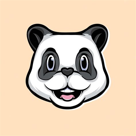 Lindo Pequeño Panda Vector Logo Vector Gratis