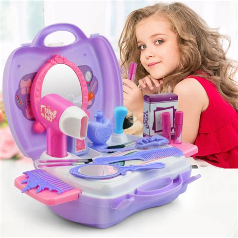Amusing Roleplay Makeup Sets Cosmetic Beauty Salon Toys Dress Up For