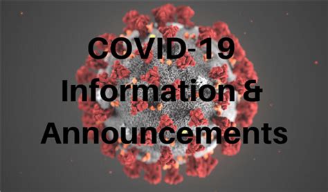 Community Covid 19 Information And Announcements