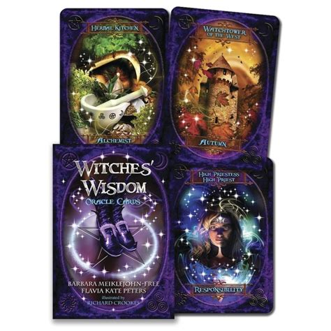 Witches Wisdom Oracle Cards With Booklet Divination Deck