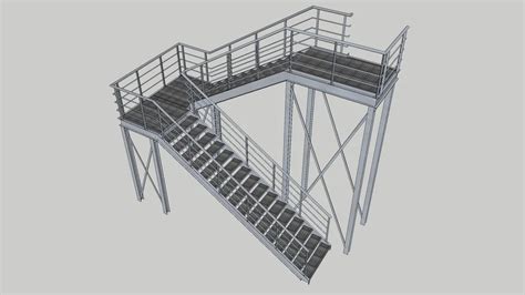 Outside Emergency Stairs 3D Warehouse