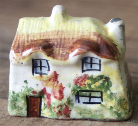 Miniature Moulded Cottagei Could Live Here Antique Pottery