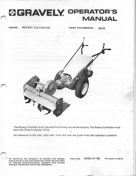 Gravely 22162 Operators Manual Pdf Download Manualslib