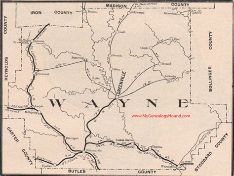 Wayne County Missouri 1904 Map