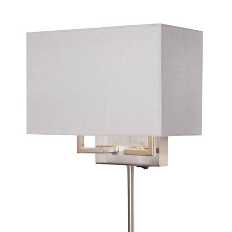 Home Decorators Collection 2 Light Brushed Nickel Dual Mount Wall