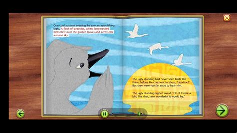 Starfall Talking Library Fiction And Poetry Stories The Ugly Duckling