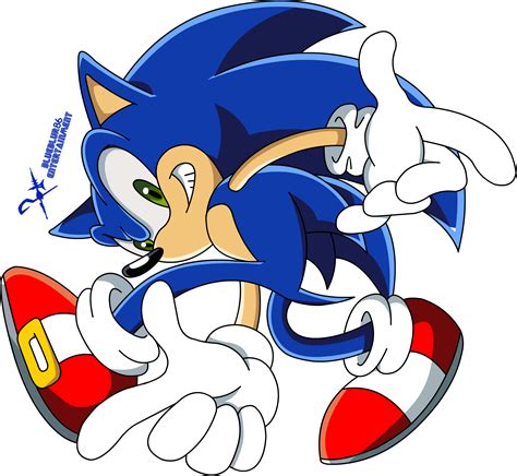 I Redrew The Famous Adventure Pose With Sonic X Colors And Shading R