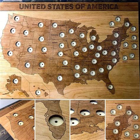 50 State Quarter Map Us Coin Map Us States Quarter Collection