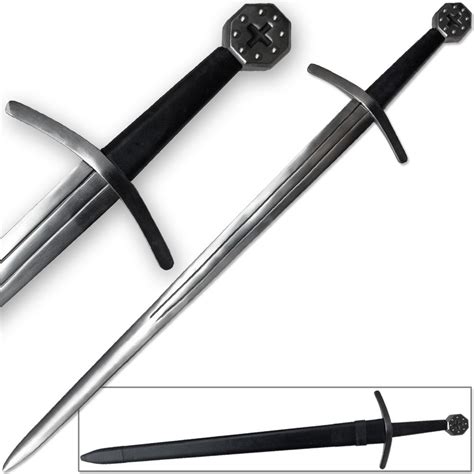 Medieval Crusader Full Tang Sword Blunted Reenactment Longsword Knights