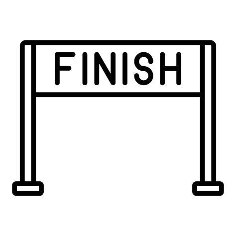 Finish Line Icon Style 8333605 Vector Art At Vecteezy