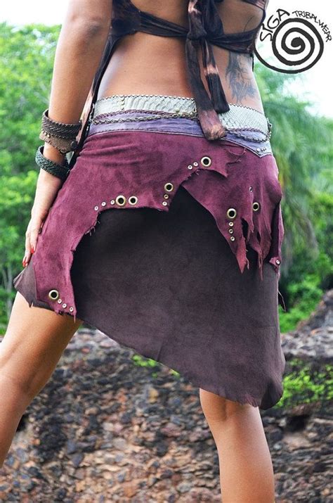 Amazon Skirt Leather Gipsy Tribal Fairy Wild By Sigatribalwear €15600