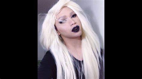 Drag Transformation Cut Crease And Black Lips Patchthemagicdragon