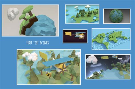 Low Poly World On Behance