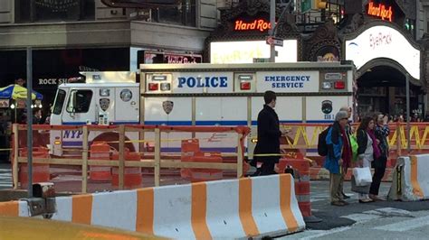 Nypd Ess Truck 1 Patrolling On 7th Avenue In The Times Square Area Of