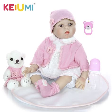 Keiumi 2019 Cute Reborn Doll 22 55 Cm Soft Silicone Realistic Baby