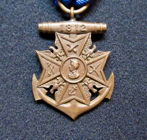 Bronze Society Of The War Of 1812 Medal On Hold J Mountain Antiques