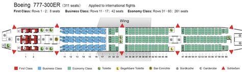Air China Boeing 777 300 Seating Chart Chart Walls