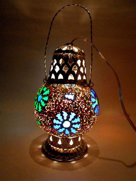 As such, you want to choose a lamp that adds the right amount of lighting to your room and looks good sitting on your table. Buy susajjit Unique Stylish Table Lamp Decorative Glass Night Lamp with Mosaic work Beautiful ...