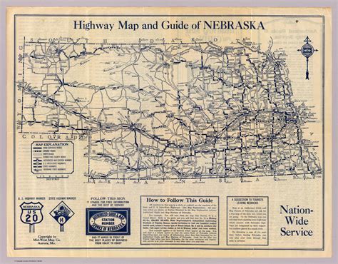 Nebraska Highway Map David Rumsey Historical Map Collection
