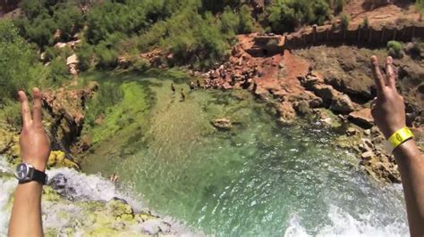 Havasupai Cliff Jumping With Gopro Hd Youtube