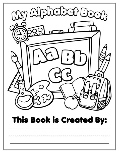 10 Best Printable Alphabet Book Cover Pdf For Free At Printablee