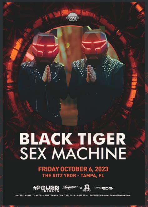 Black Tiger Sex Machine Tickets At The Ritz Ybor In Tampa By Sunset Events Tixr