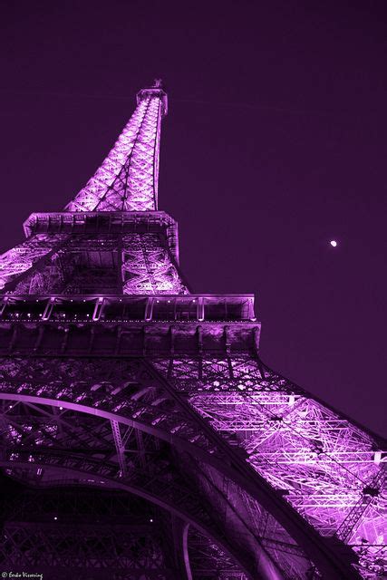 Pink Eiffel Tower Eiffelturm Lila Tapeten Foto Wandcollage