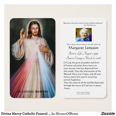 Funeral Prayer Cards Catholic Supercalifragilisticexpialidocious