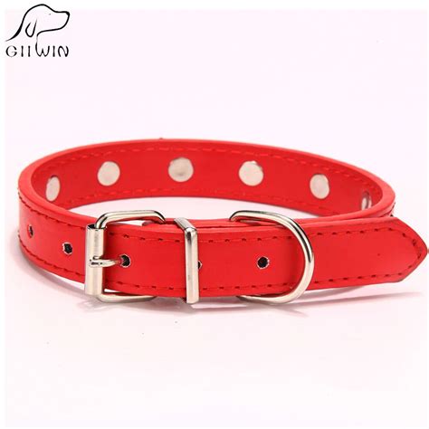 Giiwin Pu Leather Dog Collar Bcacis Halter Collars For Chihuahua