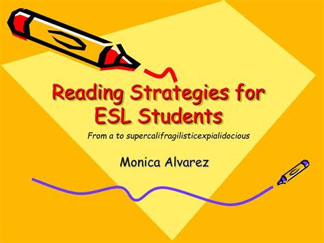 PPT - Reading Strategies for ESL Students PowerPoint Presentation - ID ...