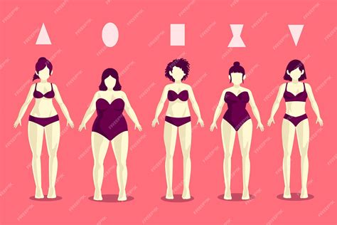 Free Vector Different Types Of Female Body Shapes