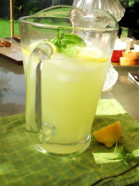 Summertime Basil Lemonade Dishin And Dishes