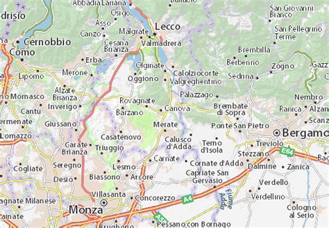 Michelin Landkarte Calco Stadtplan Calco Viamichelin
