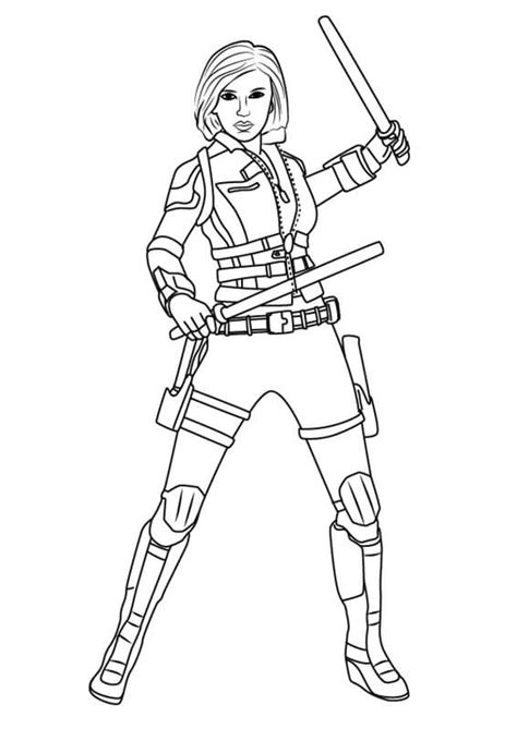 Marvel Black Widow Coloring Pages By Rogersnickers Fr