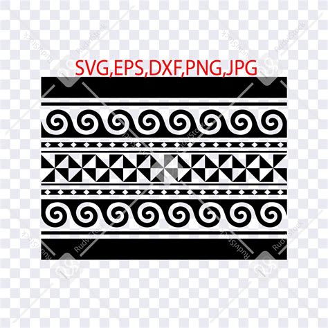 polynesian-svg,-polynesian-band-tattoo,-samoan-tribal-svg,-polynesian-fabric-printable-digital