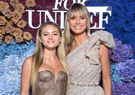 Heidi Klum And Daughter Leni 17 Appear On The Red Carpet In Matching