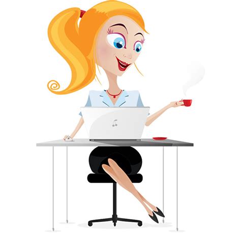 Woman Business Vector Character Vector Characters