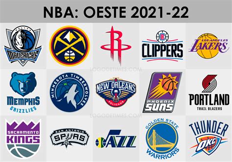 Nba 2023 24 Oeste E Leste Logo De Times