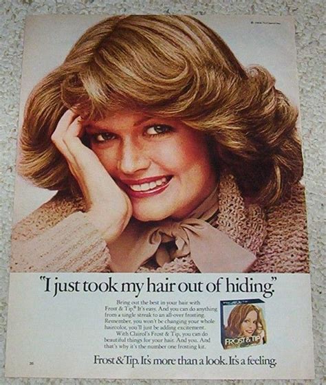 1976 Vintage Ad Page Clairol Frost And Tip Hair Color Cute Girl Print