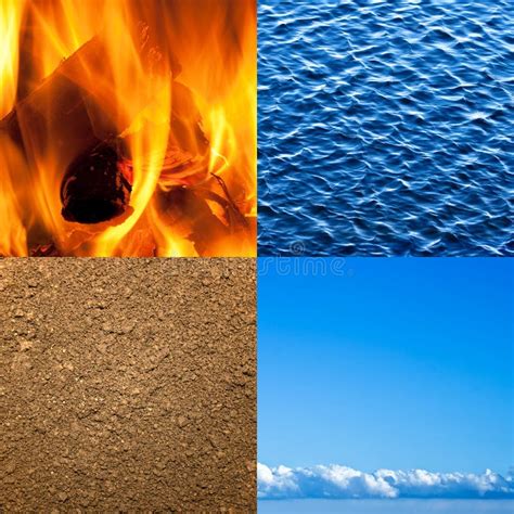 Four Elements Of Nature Stock Photo Image Of Ideas Beautiful 12262614