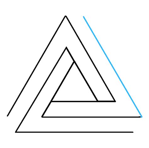 How To Draw The Impossible Triangle Really Easy Drawing Tutorial