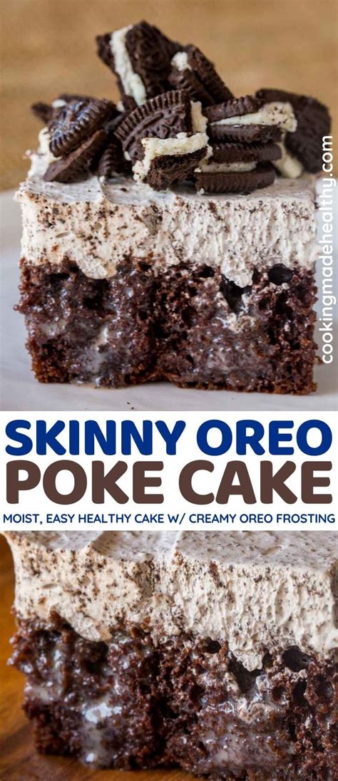 For this cake we used 2 boxes of swerve vanilla cake mix as seen here on amazon. Oreo Poke Cake - Cooking Made Healthy | Recipe | Oreo poke ...