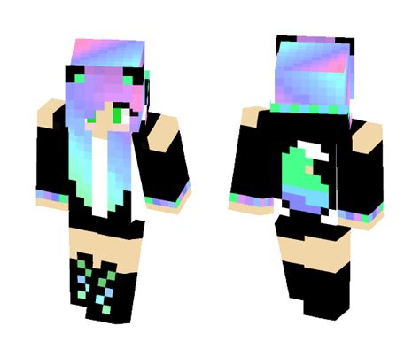 Download Rainbow Cat Girl Minecraft Skin For Free Superminecraftskins