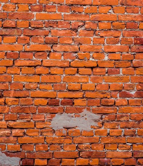 Vintage Red Brick Wall Texture Building Facade With Damaged Stock Photo Image Of Rough Smear