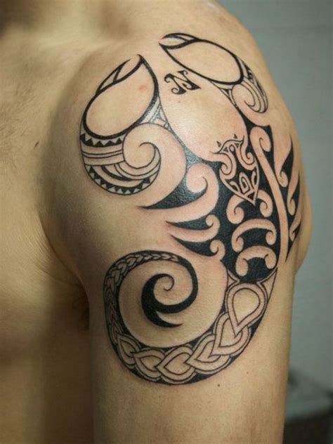 Tribal scorpion tattoos are said to protect against evil spirits. tribal scorpio tattoo on shoulder | Scorpio tattoo, Tribal ...